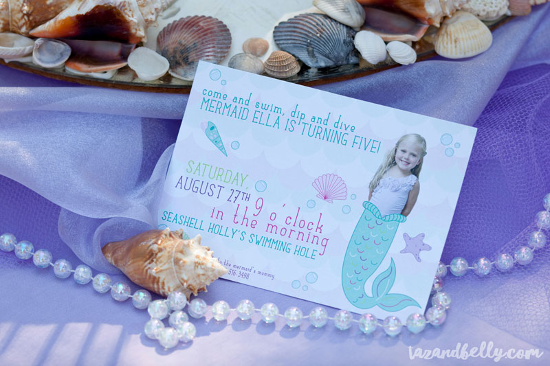 Mermaid Birthday Pool Party | tazandbelly.com