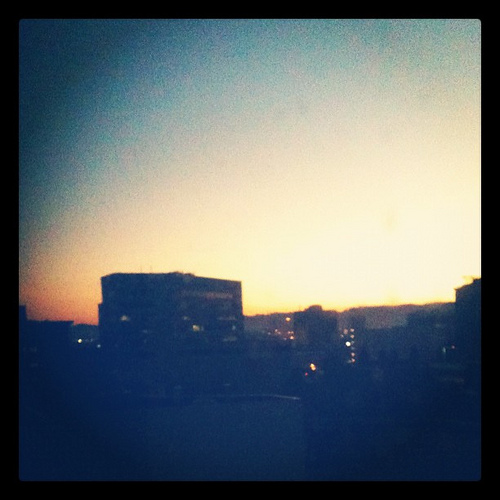 Sunrise at work...