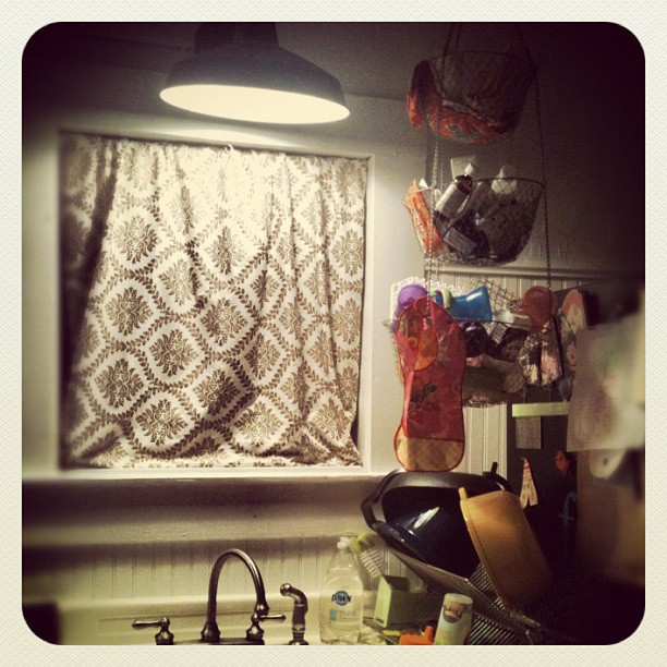 The #kitchen sink -- surrounded by bibs, sippy cups and dinner dishes. Not so exciting. #marchphotoaday