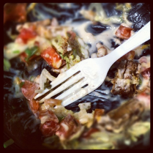 The #fork at the end of my taco salad. Yummy. #marchphotoaday