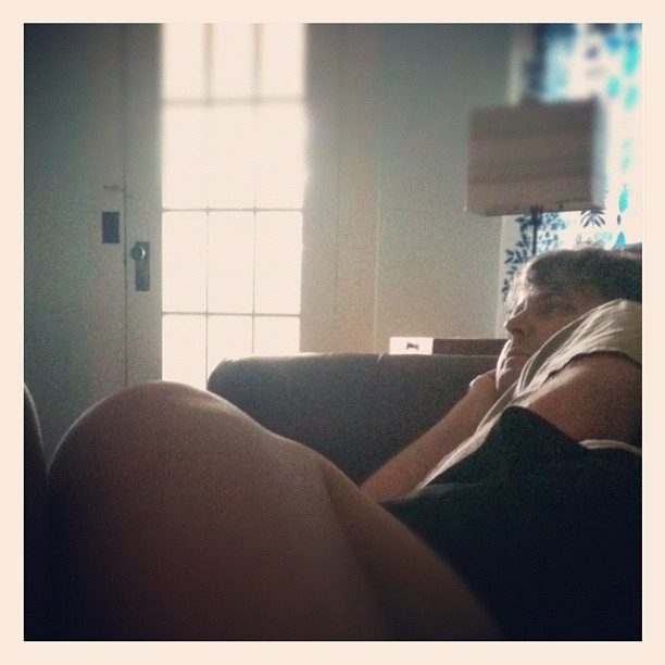 1 p.m. movie date on the couch. #photoadayapril #oneoclock