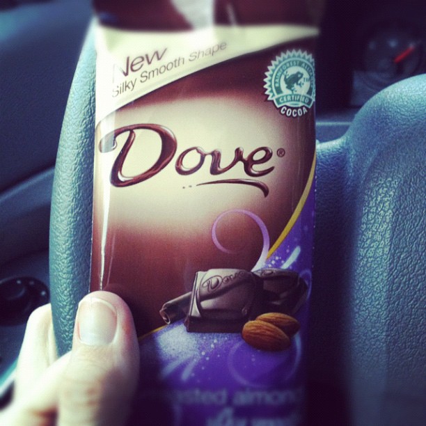 Dark chocolate for the drive home. #photoadaymay #love