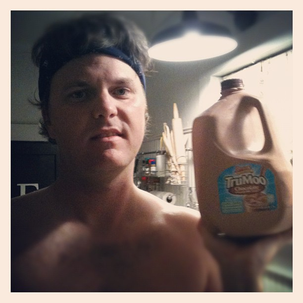 Post work-out chocolate milk & SD. #cantlivewithout #photoadaymay