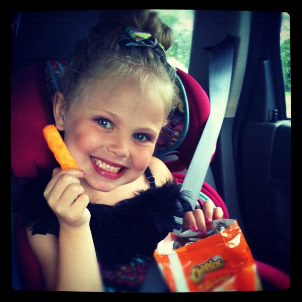 Cheetos = dance fuel! #myviewtoday #dancerecital #photoadayjune