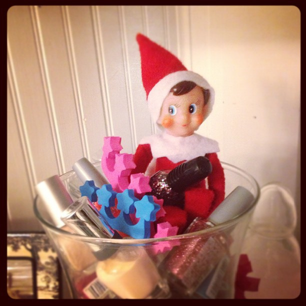 Day 6: How about a manicure? #thedailyscout #elfontheshelf #scenesfromtherockhouse