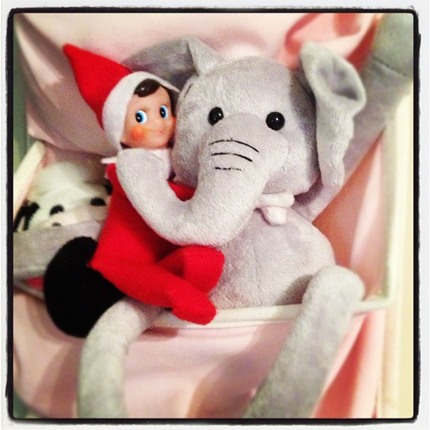 Day 8: Scout says "Roll Tide!" #thedailyscout #elfontheshelf #scenesfromtherockhouse