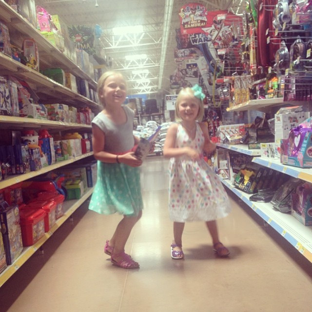What happens when you buy jigsaw puzzles and a slip-n-slide after church! #walmartdanceparty