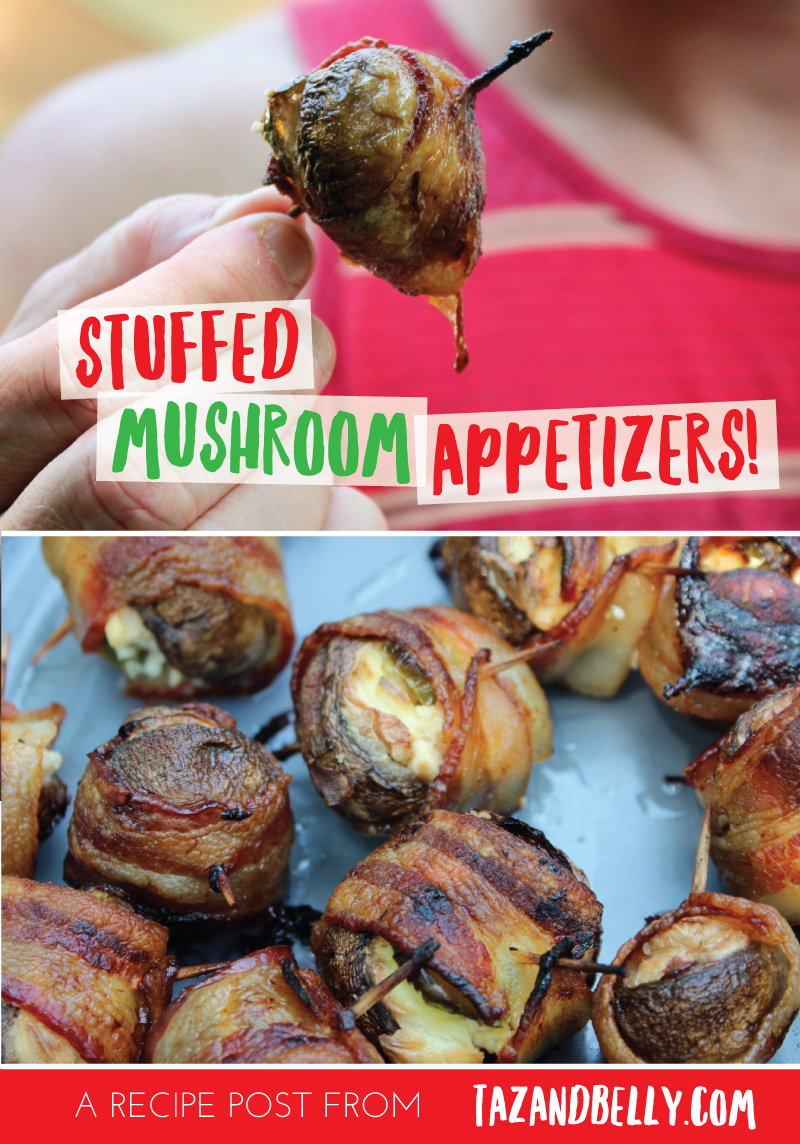 Stuffed Mushroom Appetizers | tazandbelly.com