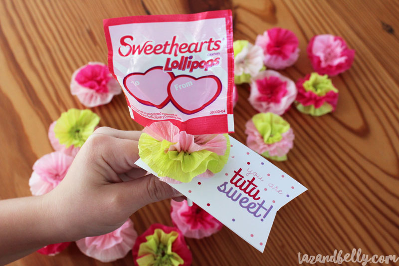 Tutu Lollipop Valentines Tutorial | tazandbelly.com