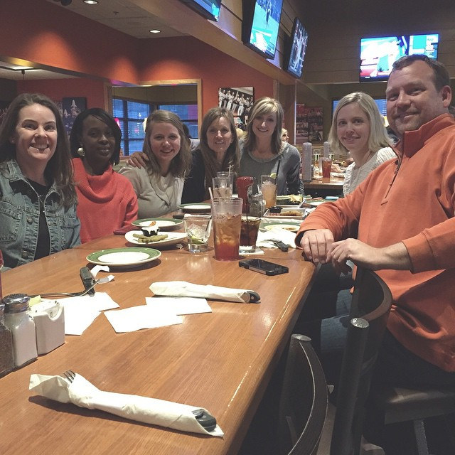 Day 51/365: Our girls had a lock-in at the dance studio tonight, so some of the dance moms (and dad) had dinner and laughs. Clearly we need a reality television show... #tazandbellyhappen