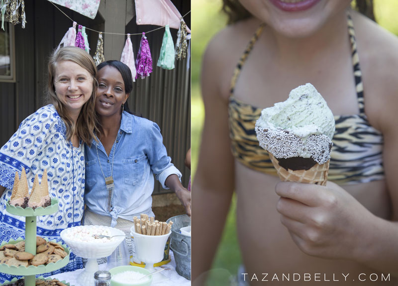 Ice Cream Pool Party | tazandbelly.com