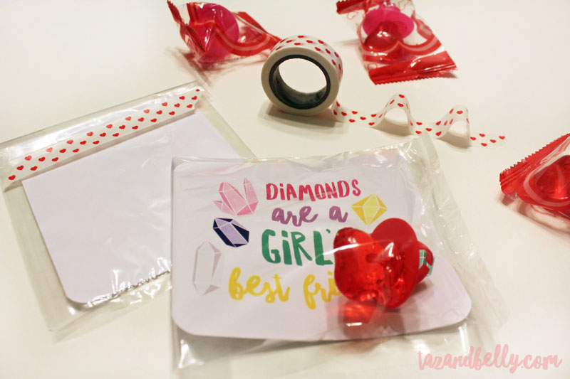 DIY Diamond Ring Valentines | tazandbelly.com