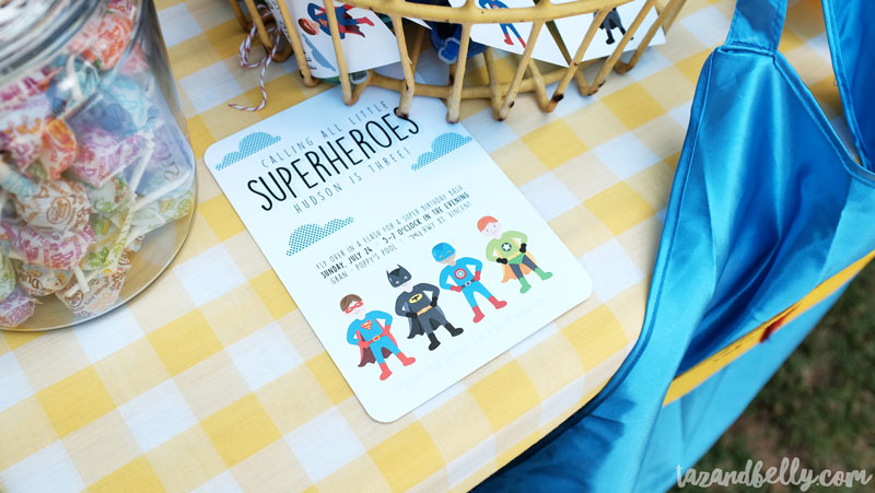 DIY Superhero Birthday | tazandbelly.com