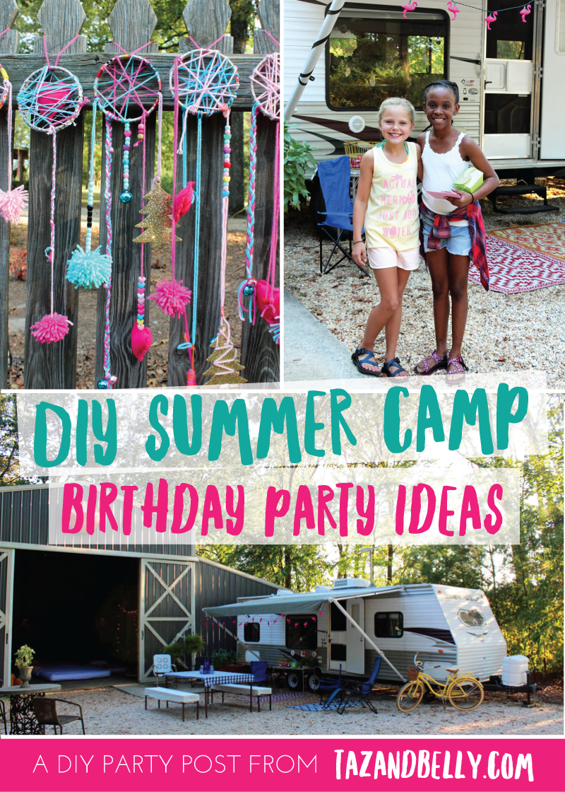 Wanna throw a Summer Camp themed birthday party on a budget? See how we did it for less than $125!