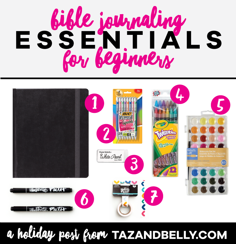 Shopping for someone, but don't know where to start? This Bible Journaling Holiday Gift Guide for BEGINNERS is the perfect set of must-haves for the new journaler or those trying to stick to a budget. tazandbelly.com