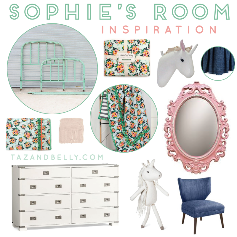 Sophie's Room Inspiration | tazandbelly.com