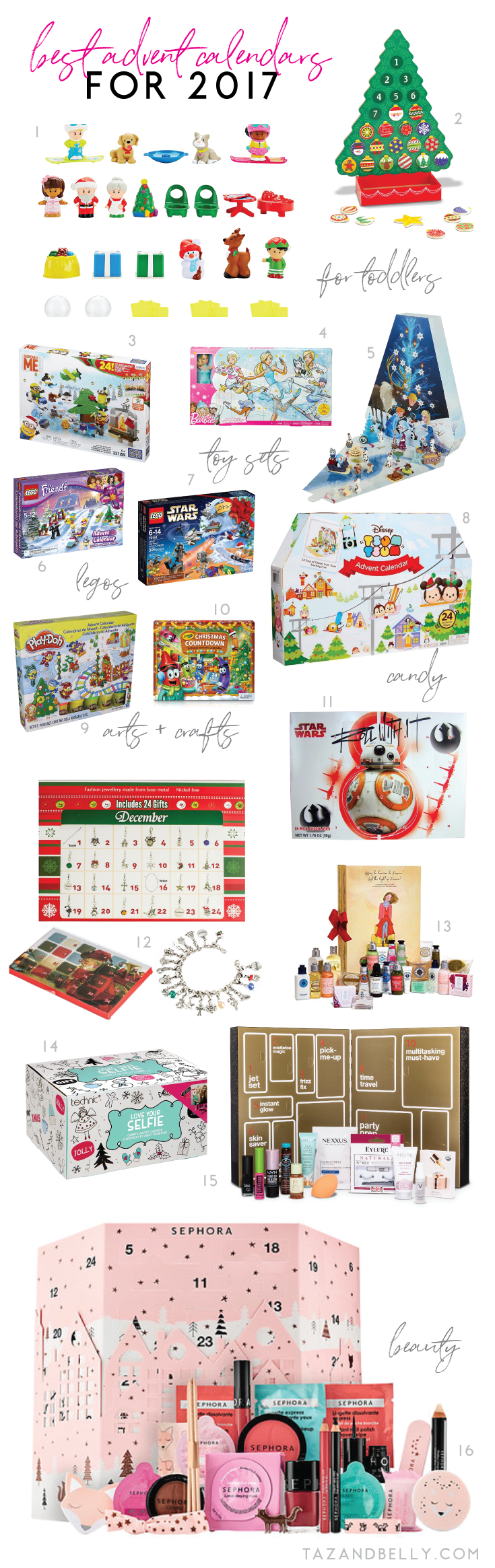 16 of the Best Advent Calendars for Christmas this year! | tazandbelly.com