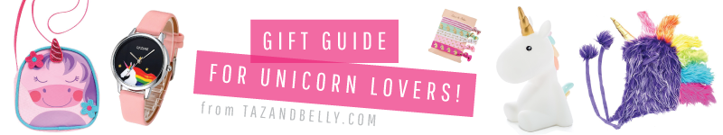 Gift Guide for Unicorn Lovers | tazandbelly.com