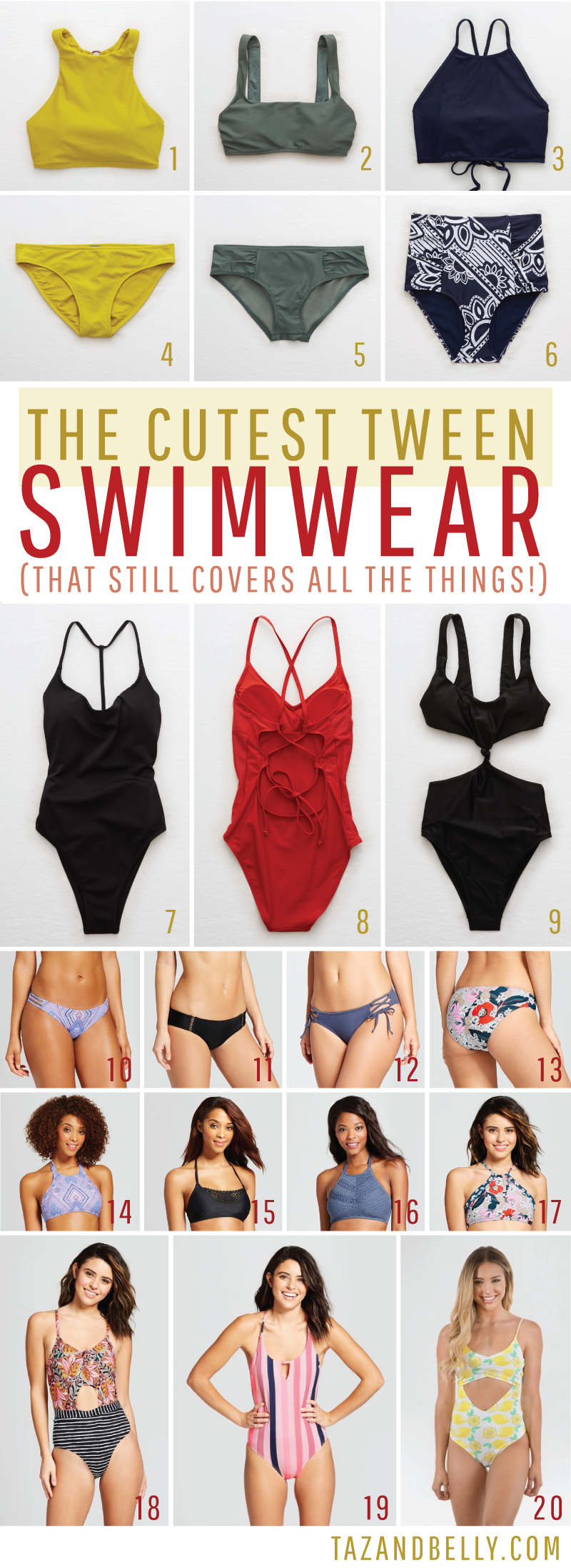 modest swimwear for tweens