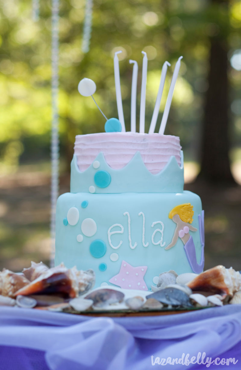 Mermaid Birthday Pool Party | tazandbelly.com