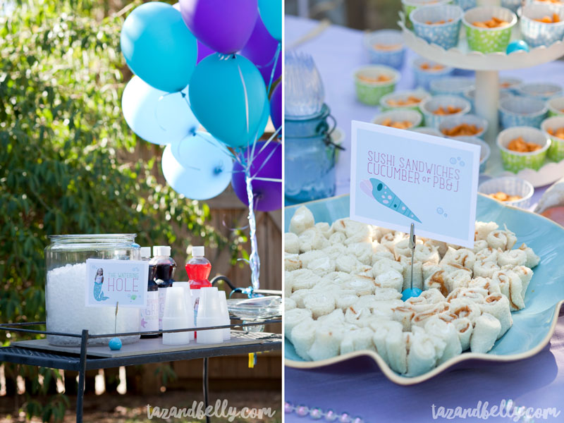 DIY Mermaid Birthday Party - Taz and Belly