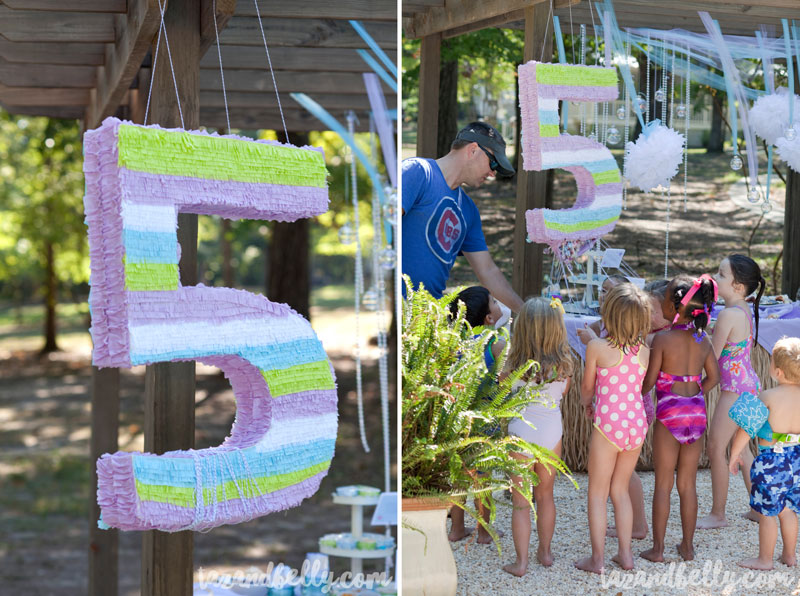 Mermaid Birthday Pool Party | tazandbelly.com