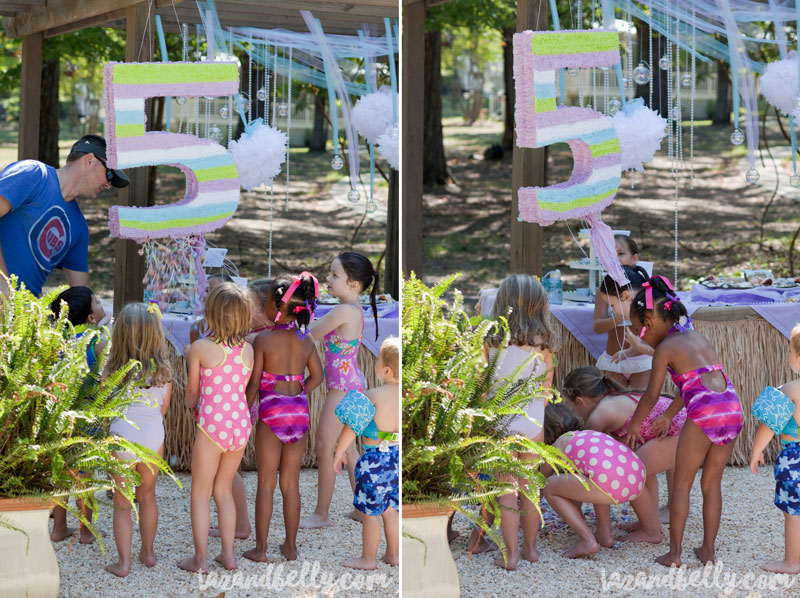 Mermaid Birthday Pool Party | tazandbelly.com