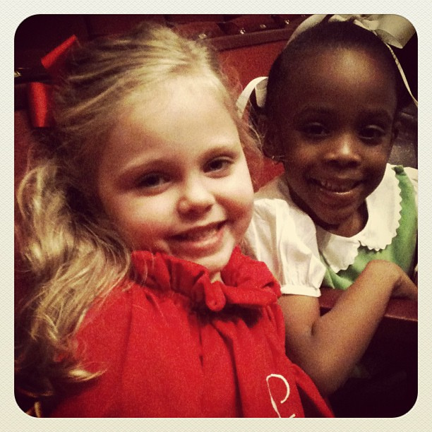 The Nutcracker with two pretty girls!