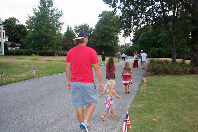 Walking to the Bluff