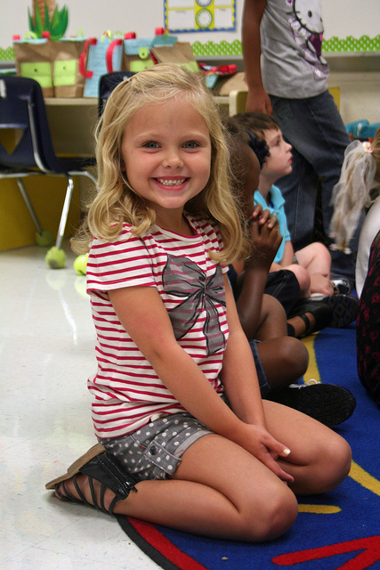 Ella at circle time