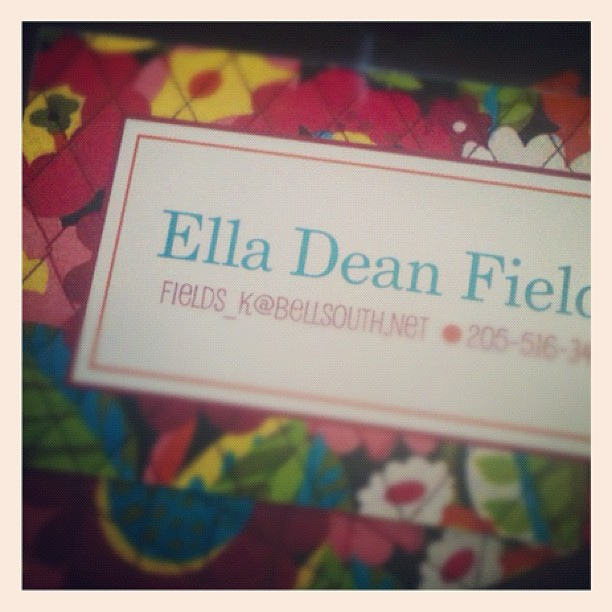 Luggage tags for Ella's dance bag! #imsocrafty #lunchbreakcrafttime #verabradley