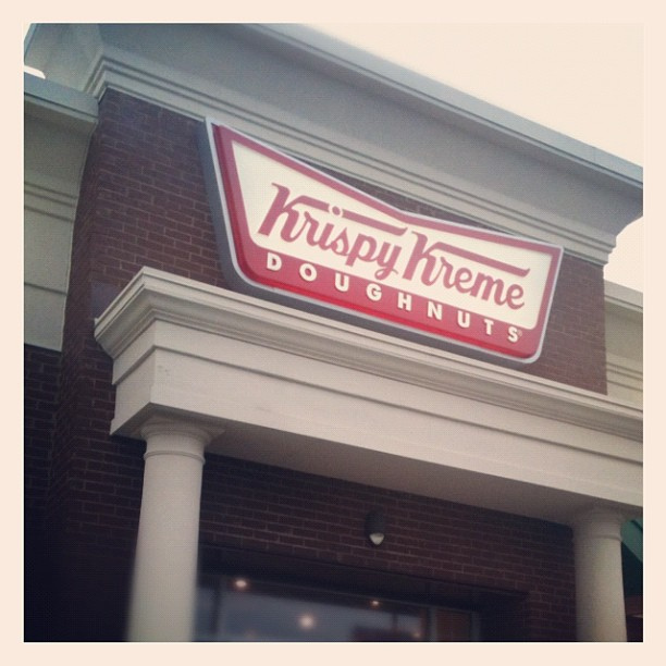 Guess who's driving thru at Krispy Kreme this morning? #hotnow