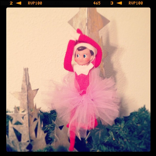 Day 13: Dancing the Nutcracker. #thedailyscout #elfontheshelf #scenesfromtherockhouse