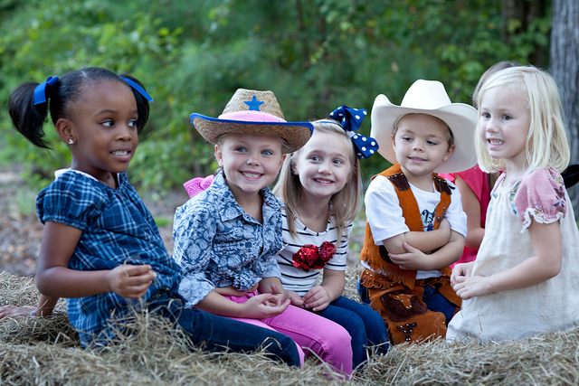 Kids on the Hayride