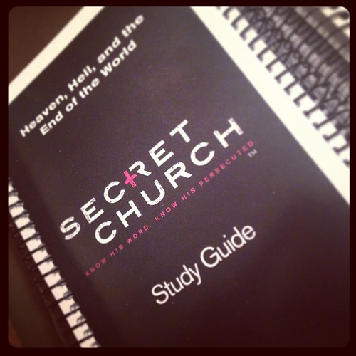 Hey, Agape friends, look what just arrived on my doorstep! We need to pick a night to watch the simulcast. #secretchurch