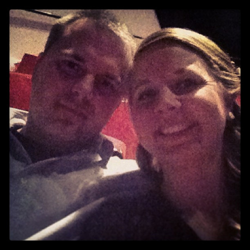 The obligatory, grainy, date-night selfie! #jerryseinfeld