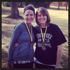 The after... 2nd in my age division and K & Hudson were 3rd in hers :).