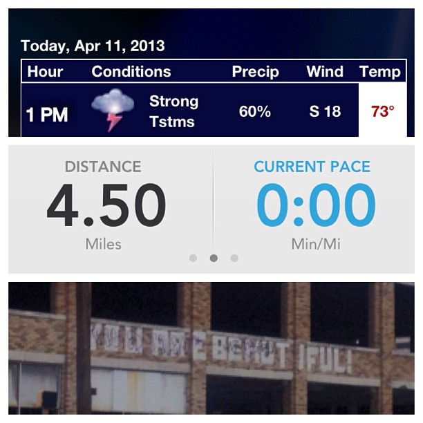 I managed to get back before the storms rolled in! 14.6 of #48milesinapril #teamfmf #youarebeautiful