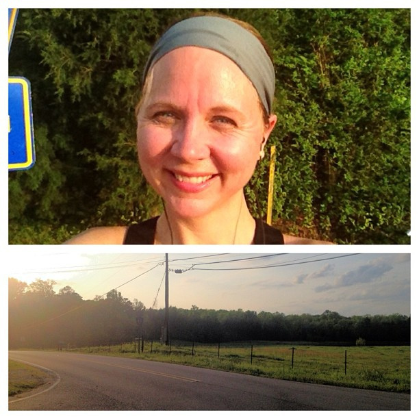 It's hot out there today! 18 of #48milesinapril #teamfmf #countrymiles #prayforboston #runforboston 