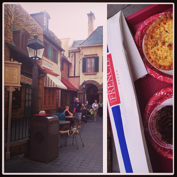 A quiet lunch in France with mom. #waltdisneyworld #epcotcenter #worldshowcase