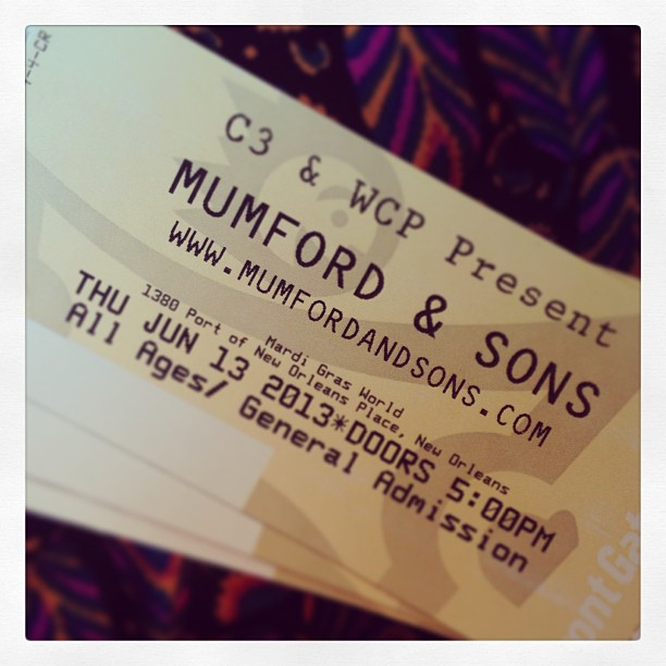 Guess what I plucked out of the mailbox this morning?! #16days #roadtrip #nola #mumfordandsons