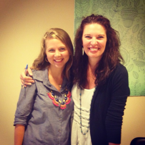 Oh, just hanging out with my new BFF. I am smitten. #widn #jenhatmaker #loveyourneighbor
