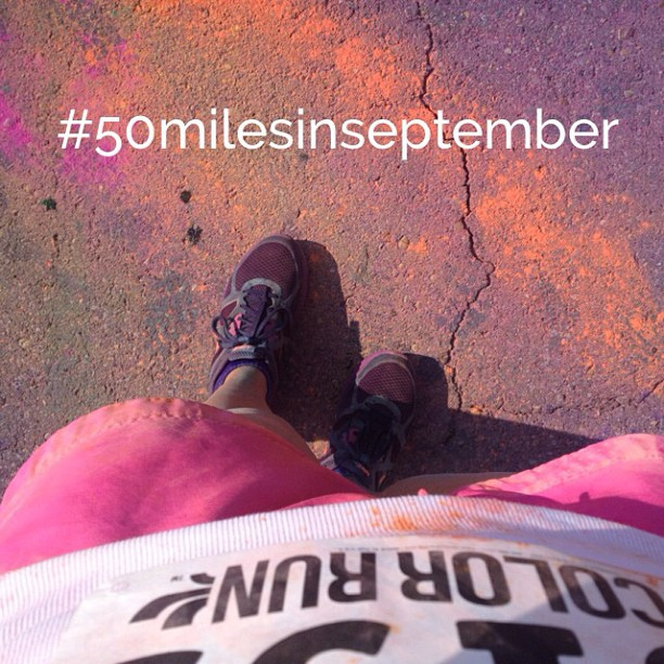 My first run of September was a colorful one! 3 / #50milesinseptember #kristinruns #morningmiles #motherrunner #instarunner #happiest5kontheplanet #tuscaloosa #rolltideyall