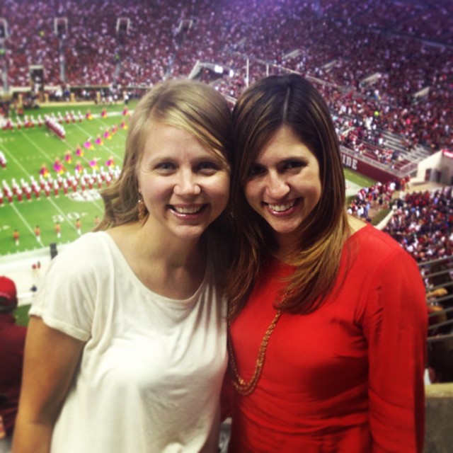 Mayer on Friday, Bryant-Denny on Saturday. #ladiesnight #rolltideyall #thankyoujosh