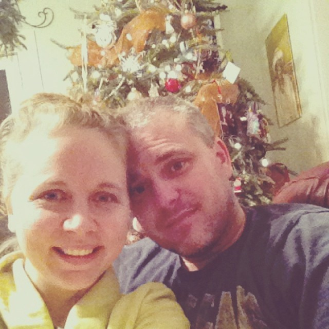 So, it's 2014. And our tree is still up. And we've been in our pjs in this exact spot since 9 o'clock this morning. Here's to the first #selfie of the new year! #fieldsfamily14 #happynewyear