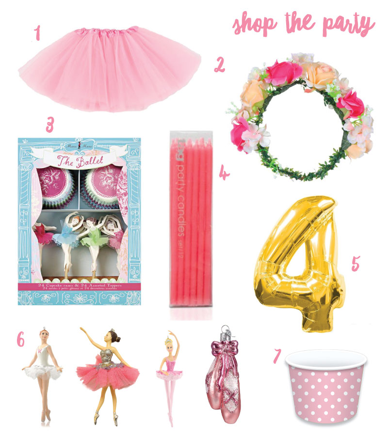 Shop the Ballerina Birthday Party | tazandbelly.com