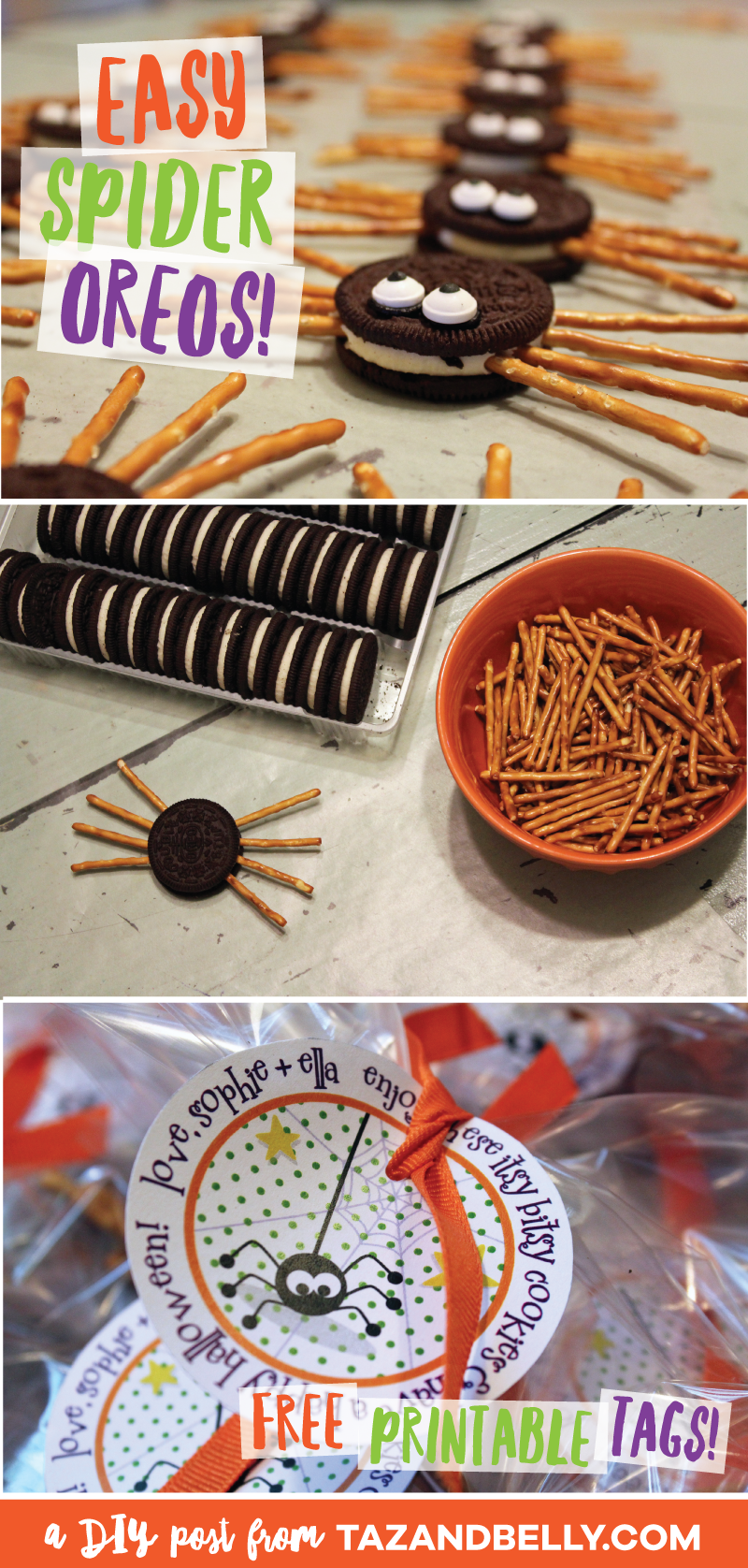 Easy Spider Oreo Cookies | tazandbelly.com