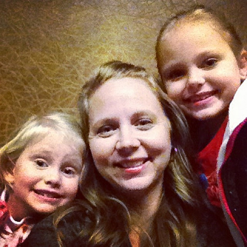 Obligatory movie theater selfie while we wait on daddy to catch up. #thenutjob #happyweekend