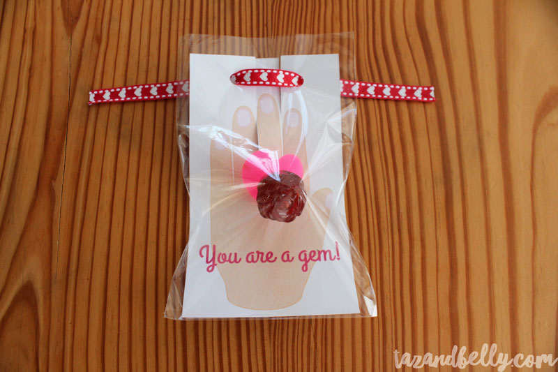 Ring Pop Valentines Printable & Tutorial | tazandbelly.com