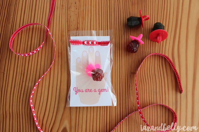 Ring Pop Valentines Printable & Tutorial | tazandbelly.com